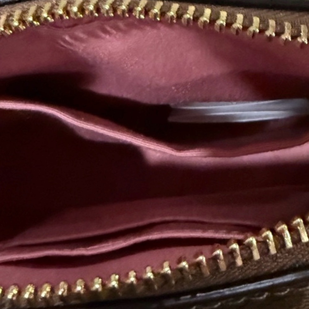 Coach Signature Floral Clutch - Brown and Pink - Picture 10 of 13